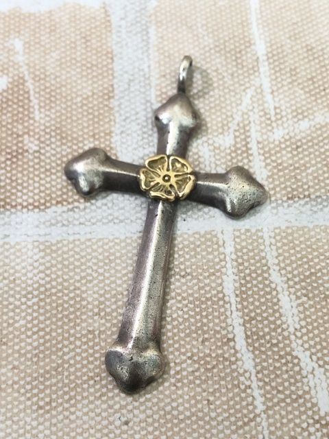 TADY＆KING タディアンドキング ラージクロスGPローズ K18 シルバー 111438531