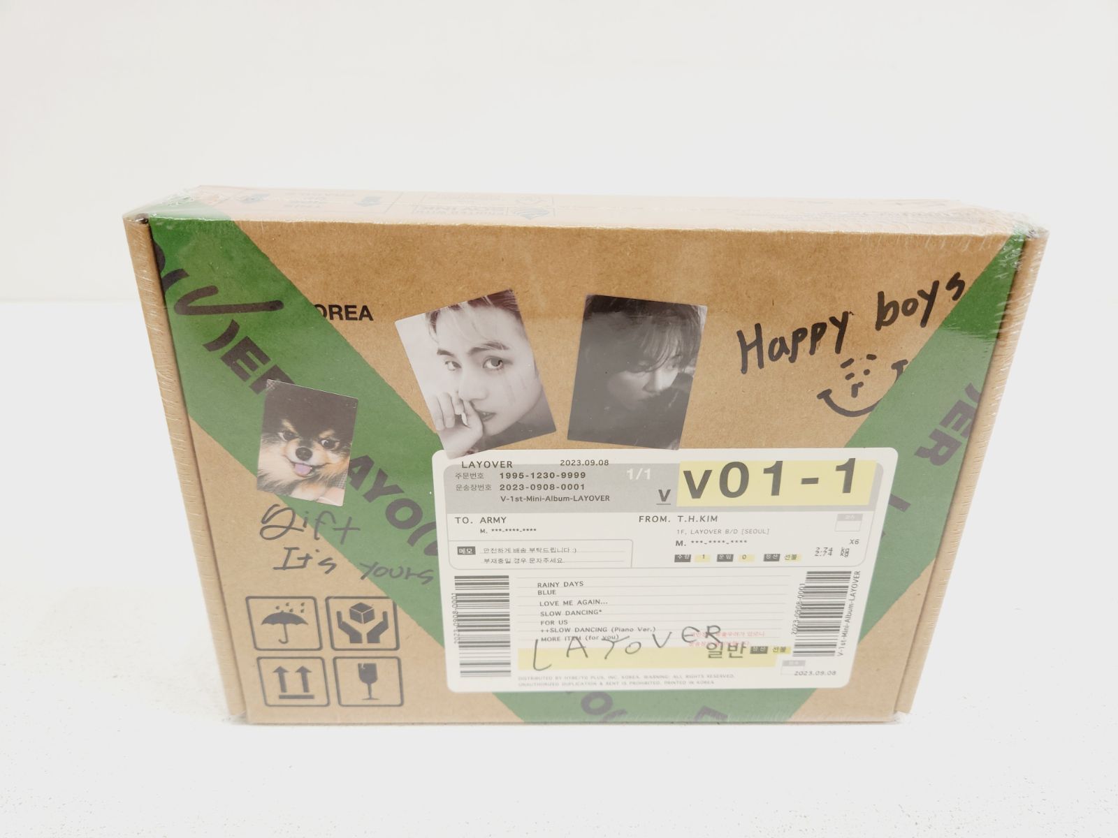 BTS　V　Layover　シールかぶりなし 【 新品未開封　3形態セット】 ② 新品未開封】BTS V テテ テヒョン アルバム Layover 3形態セット
