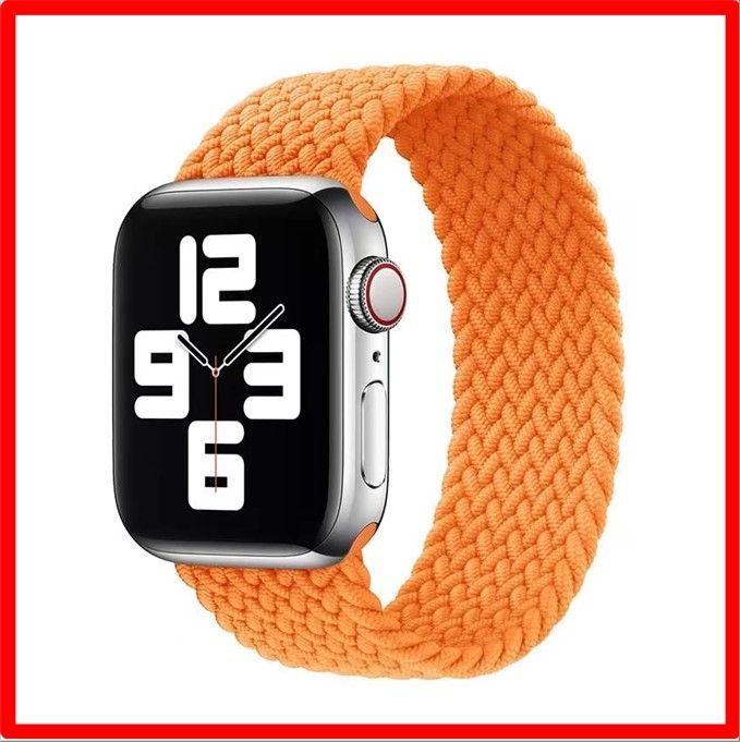 【送料無料】 42/44/45/49mm 155mm_オレンジ コンパチブル apple watch バンド 軽量設計 通気性 アップルウォッチ用バンド iwa