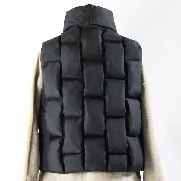 ★未使用品★ ガノッシュ ダウンベスト 黒 LACOSTE ダウンベスト ベスト 撥水 バックステッチダウンベスト
