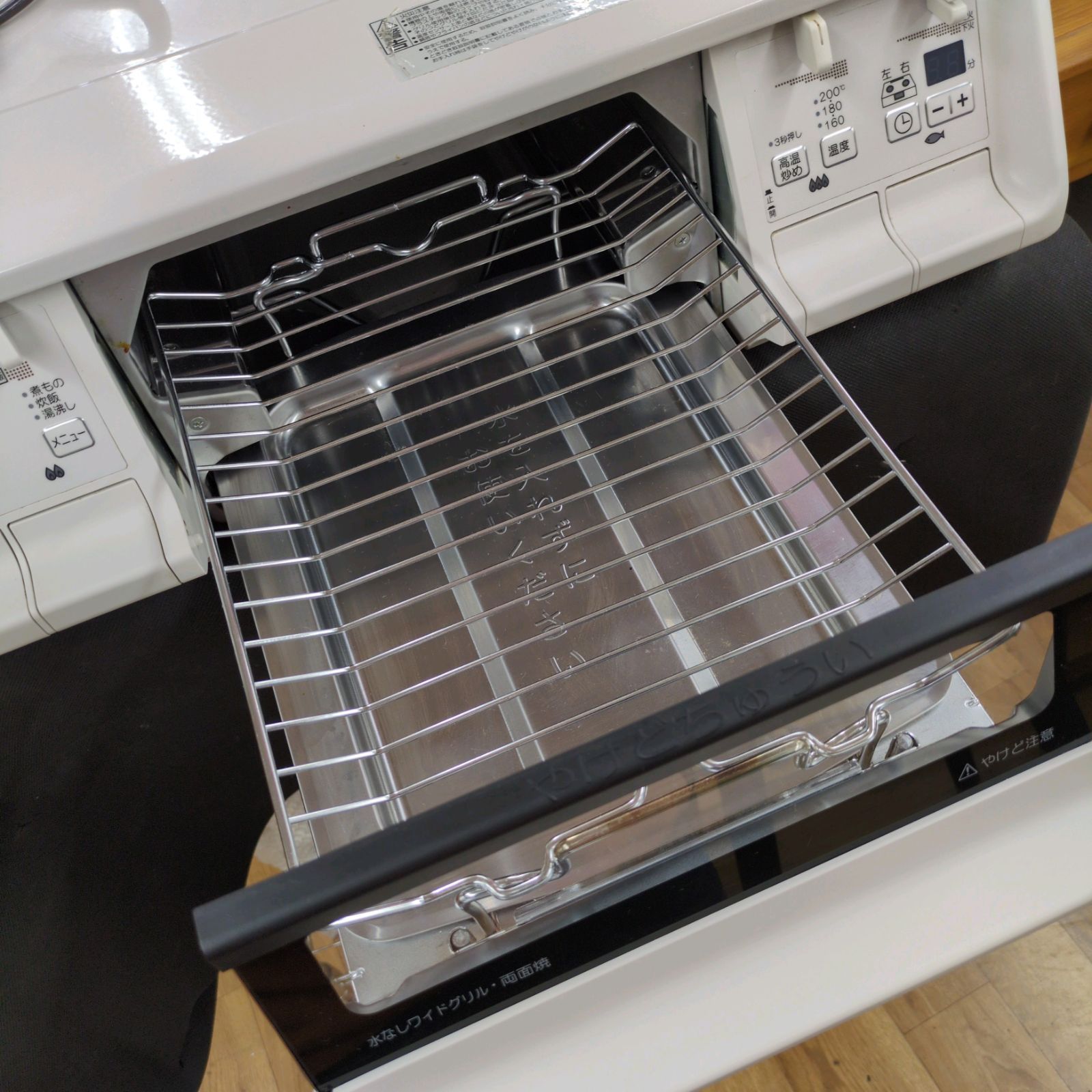 J576  ★ゴトク付近使用感★パロマ★都市ガスコンロ★水無し両面焼きグリル J576 ☆ゴトク付近使用感☆パロマ☆都市ガスコンロ☆水無し両面焼きグリル