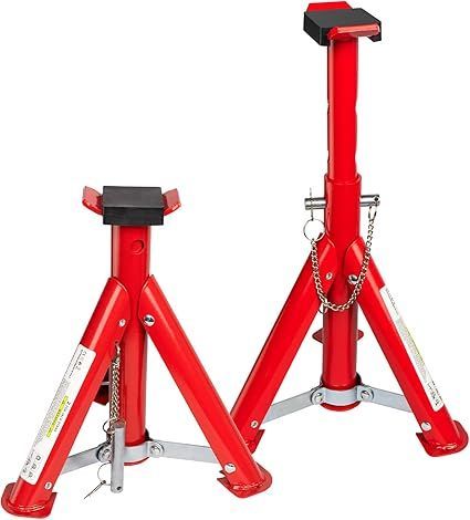 Donext 乗用車用 ジャッキスタンド 折りたたみ式 馬ジャッキ 2t 2個セット 高さ4段階調整 最低位240mm/最高位360mm パッド付き コンパクト 安全ピン付き