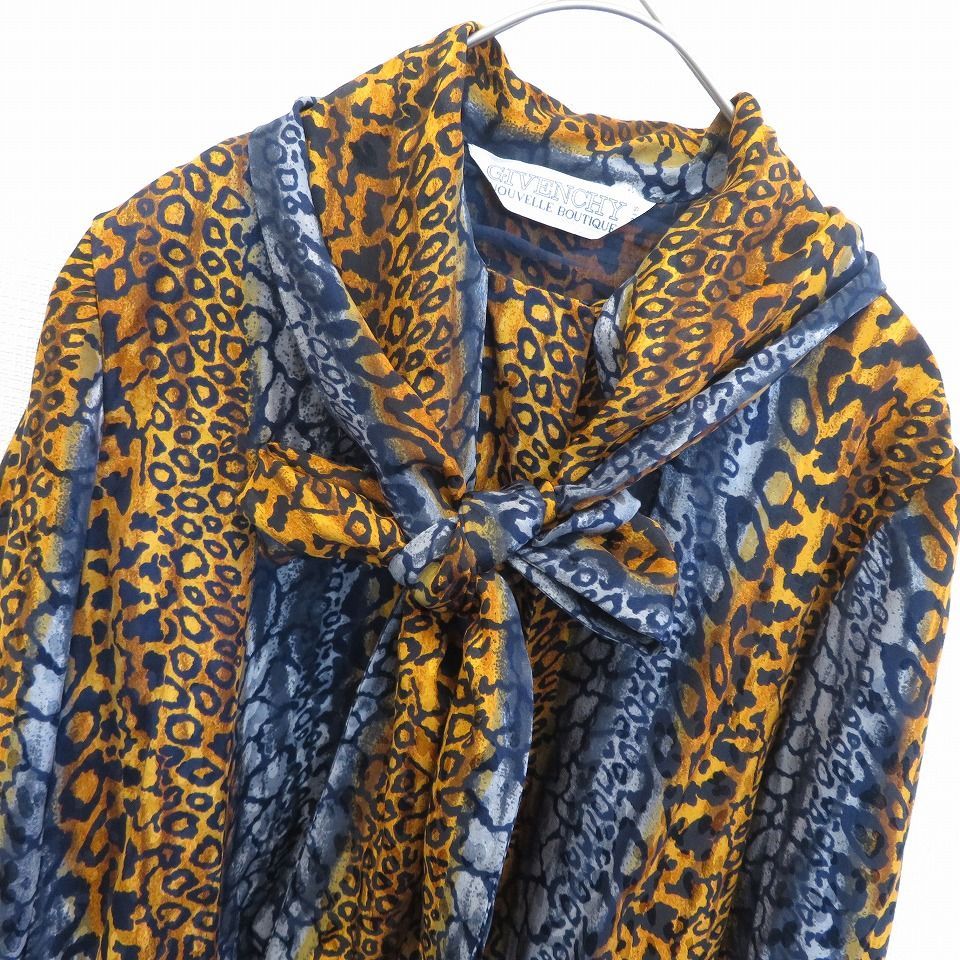 ジバンシイ GIVENCHY ヴィンテージ ボウタイ シルク ブラウス