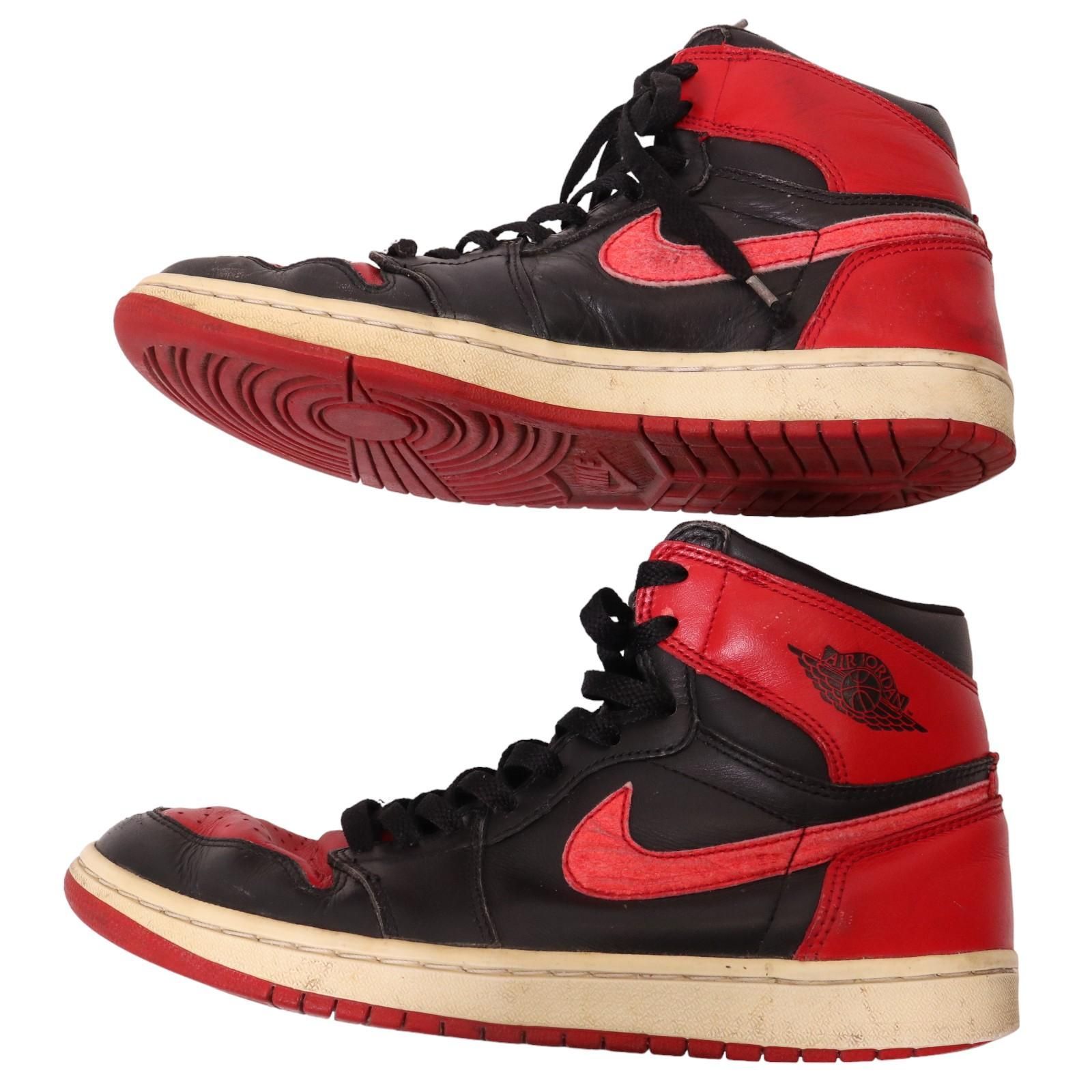 NIKE / AIR JORDAN 1 RETRO BRED ナイキ エアジョーダン 1 ブレッド レザー スニーカー 136066-061  表記サイズ9 / 27cm　【2406】