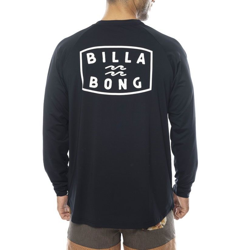 2024春夏 新品【BILLABONG/ビラボン】RASH LS TEE ラッシュガード BLK メンズ BE011-868