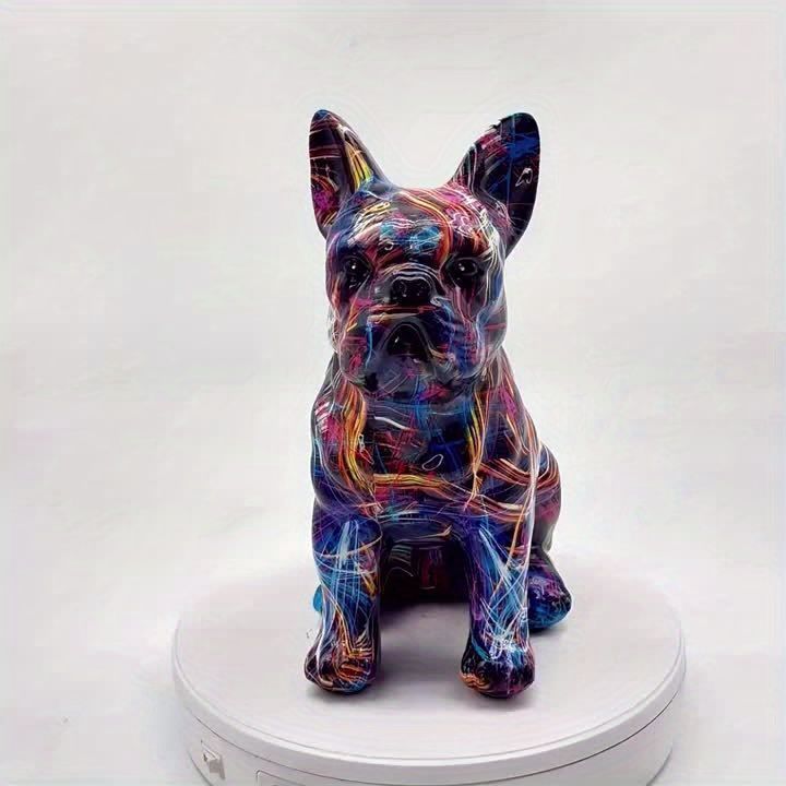 カラフルドッグフィギュア フレンチブルドッグ カラフルライン ドール