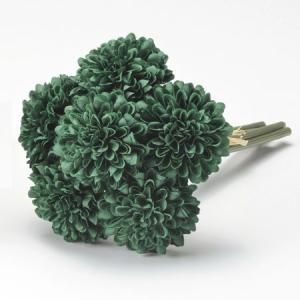 【新品・3営業日で発送】ASCA アスカ ポンポンマムバンチ(1束6本) ダークグリーン (A-33164-51D)【入数:12】