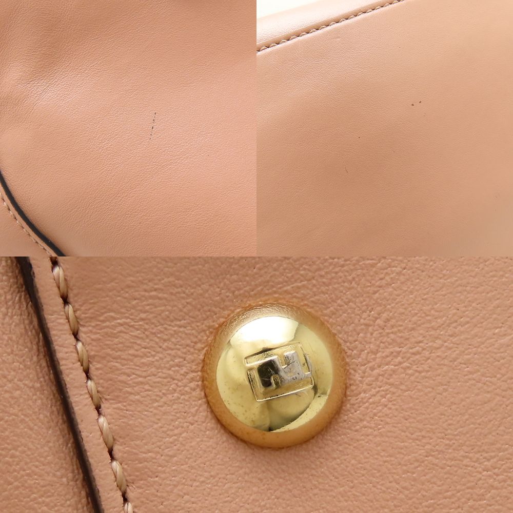 FENDI フェンディ FF スモールトート 8BH367 2Wayバッグ ピンク FENDI フェンディ FF スモールトート 8BH367 2Wayバッグ ピンク