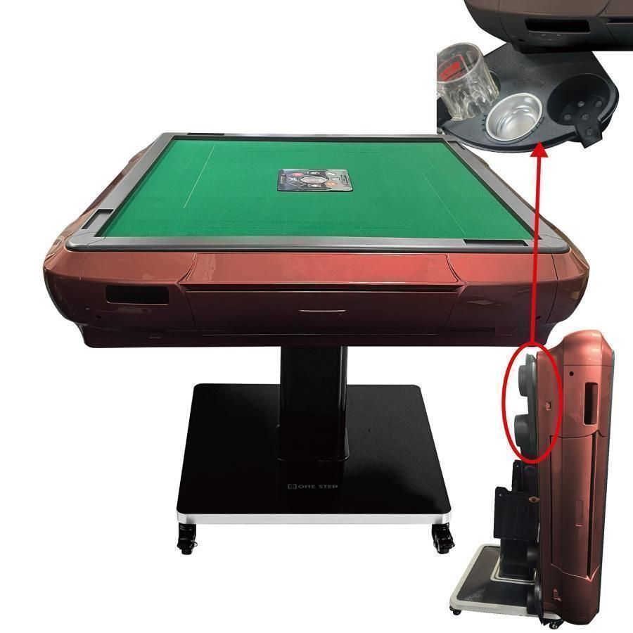 新品 全自動麻雀卓 家庭用 折りたたみ麻雀卓 全自動卓28mmワインレッド高品質 折りたたみ式全自動麻雀卓 28ミリ牌×2面＋赤牌点棒 静音タイプ