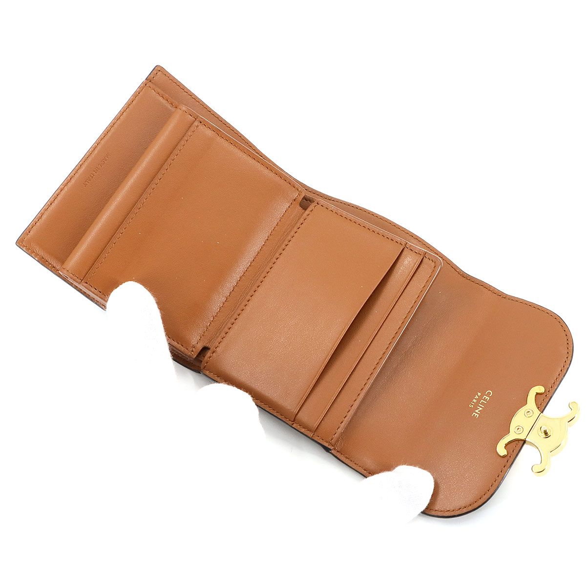 セリーヌ 三つ折り財布 スモール フラップウォレット トリオンフ