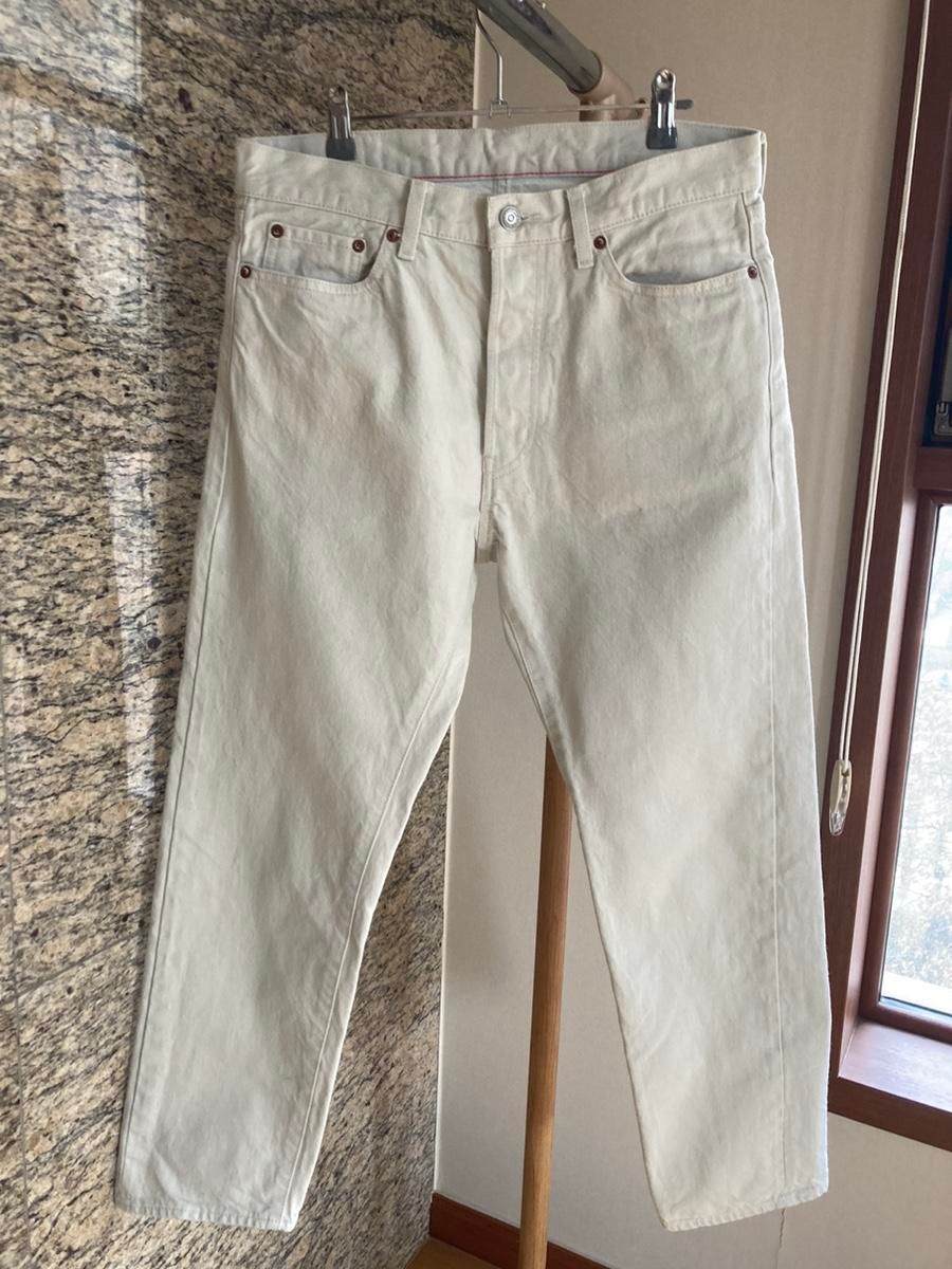 【雷市場（ポンジャン）商品韓国直送】ORDINARY FITS(オーディナリーフィッツ) 5P アンクルデニム 白 30