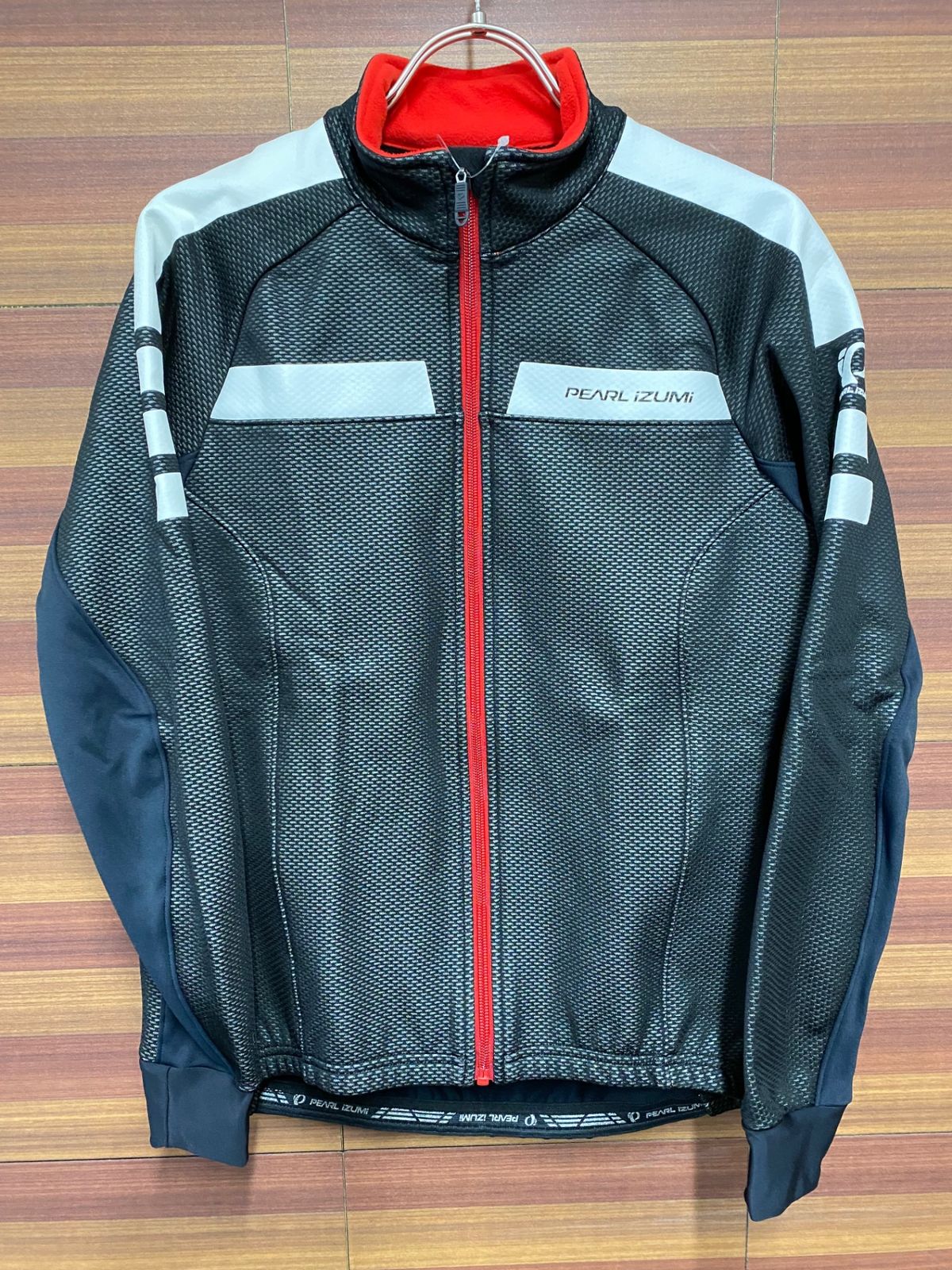 IP614 パールイズミ PEARL iZUMi 長袖サイクルジャケット 黒 S 裏起毛 WIND BREAK