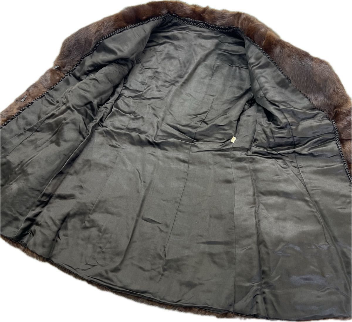 リアルファーコート マーブルカラー ミンク マーブルカラー 毛皮