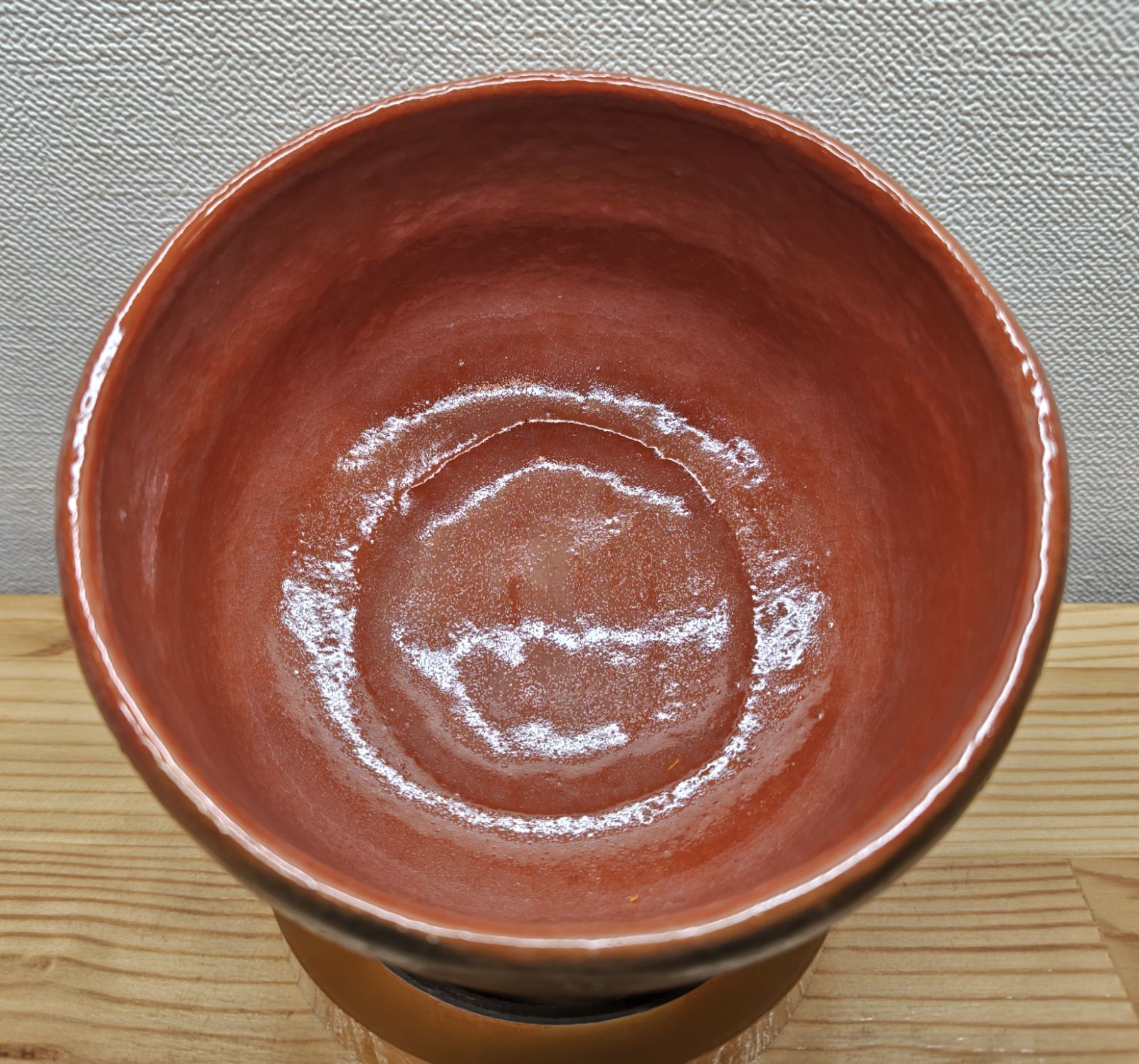 逢絢亭・新品】茶道具 茶碗 赤楽 銘「好日」前大徳書付 佐々木松楽 共 