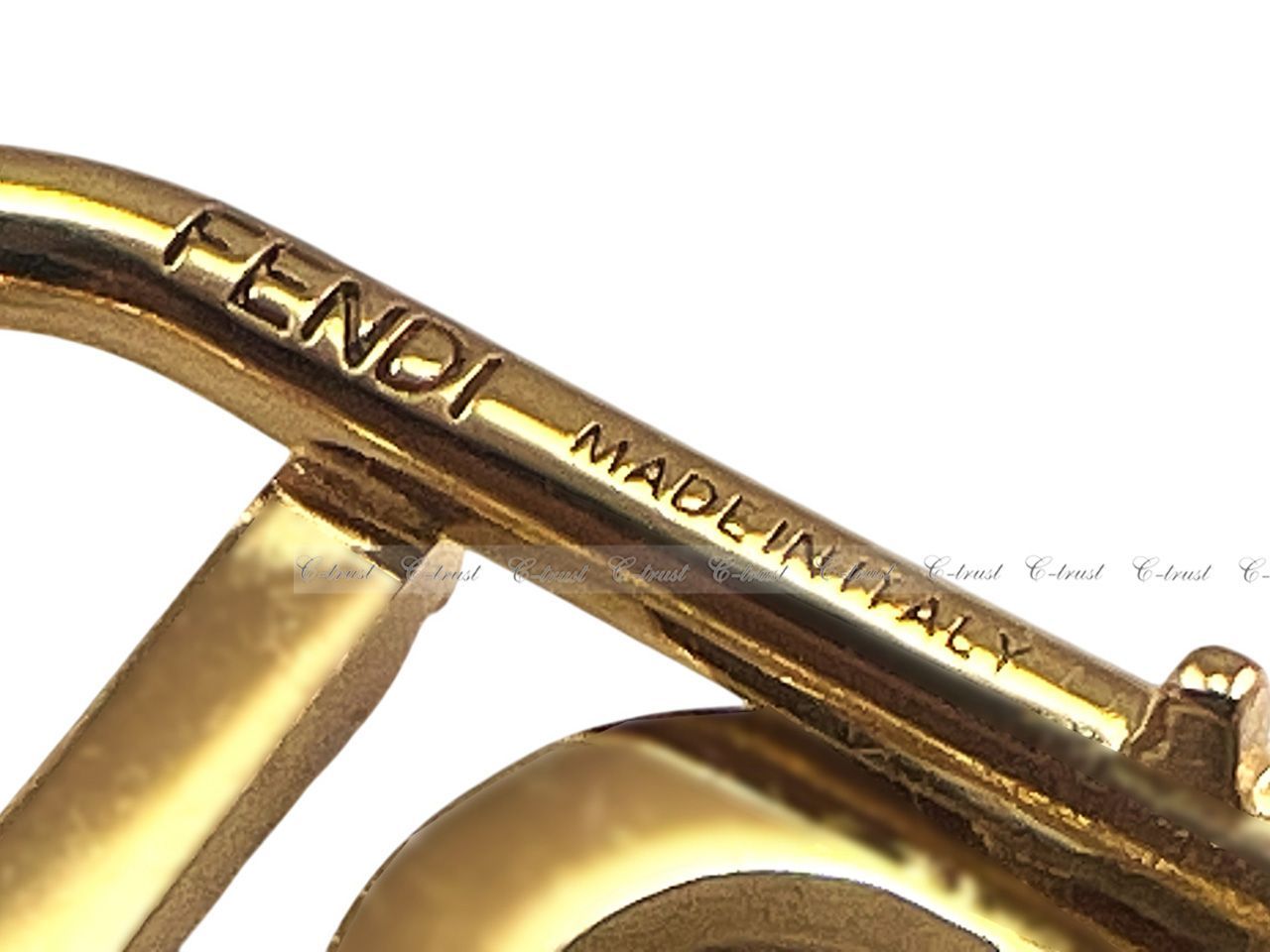 FENDI フェンディ ヘアピン ヘアクリップ クリスタル Fendigraphy Hair