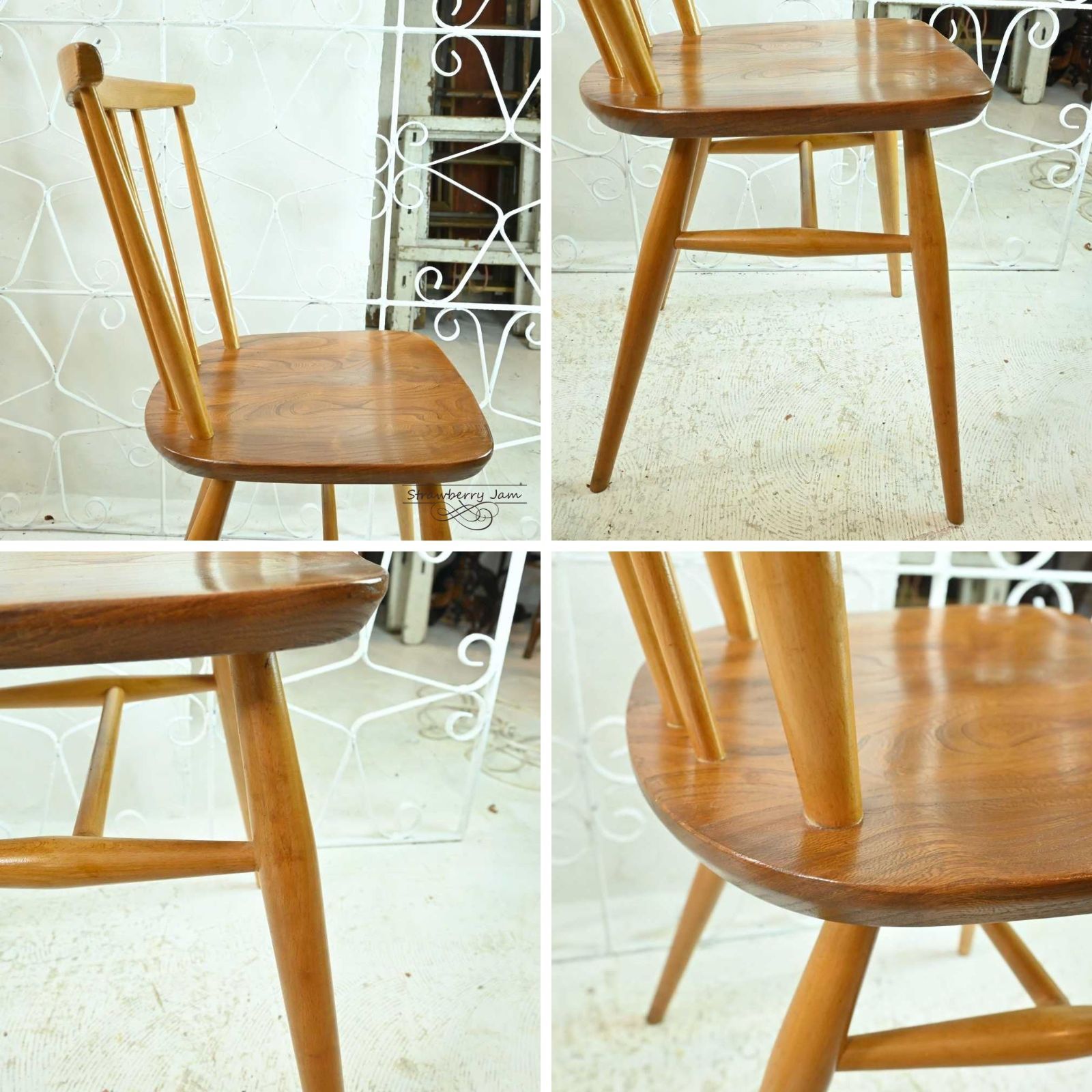 L3705-297-1 英国ヴィンテージ ERCOL アーコールチェア ボウバック