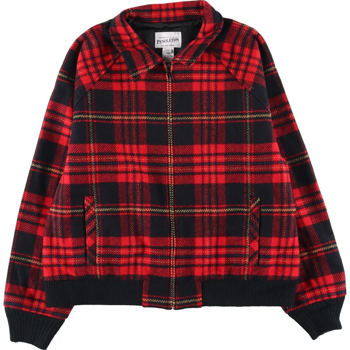  古着 ペンドルトン PENDLETON チェック柄 ウールブルゾン USA製 メンズL/eaa409679 その他