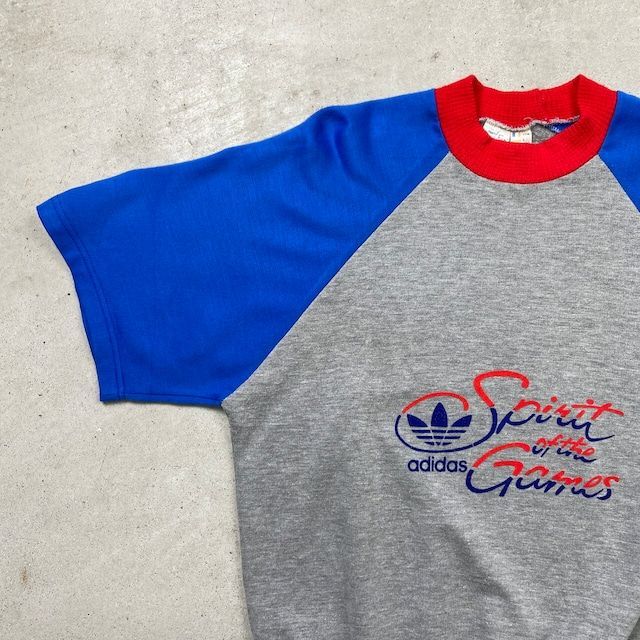 70~80年代 フランス製 VENTEX社製 adidas アディダス 半袖スウェット 