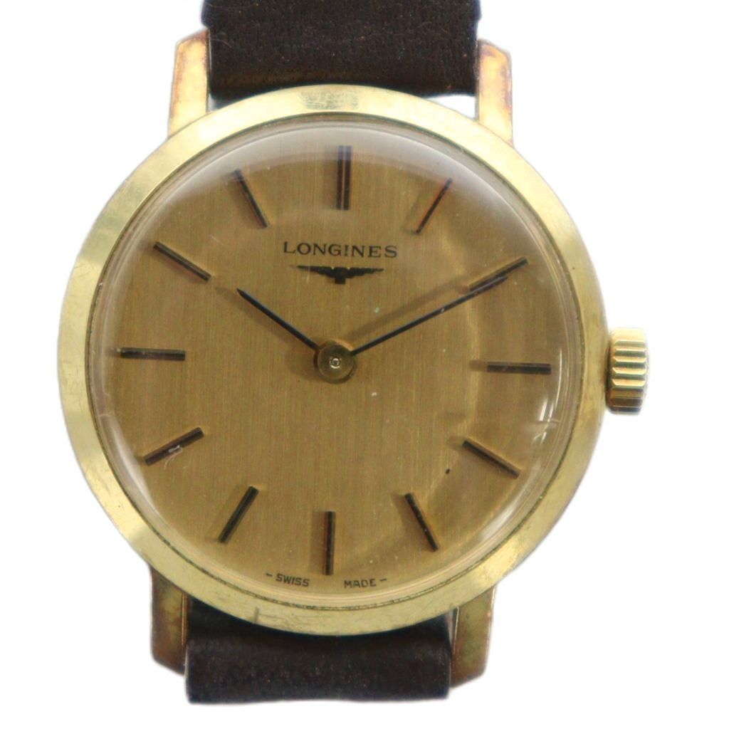 中古】ロンジン LONGINES 腕時計 ウォッチ 手巻き ロゴ ラウンド  