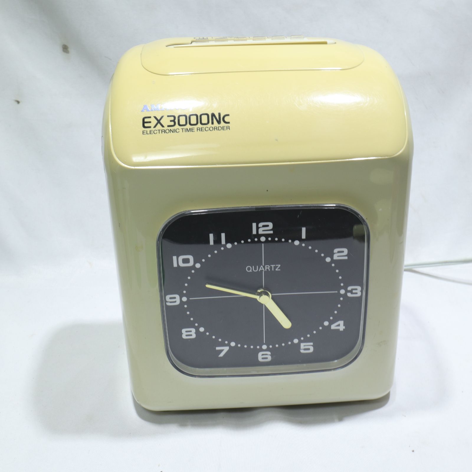 動作 済|現状渡し AMANO|アマノ 電子タイムレコーダー EX3000NC 箱-取扱説明書だけ何故か