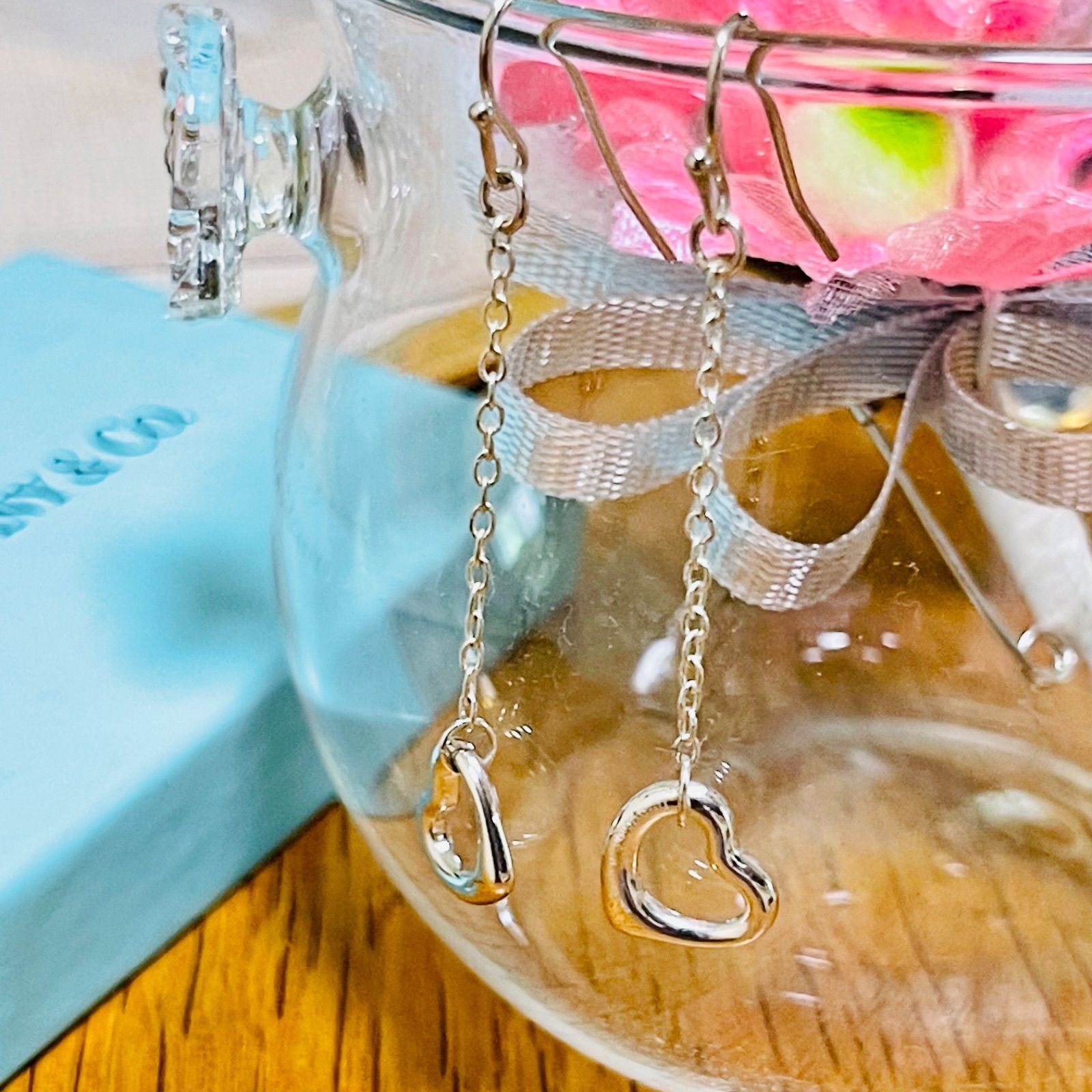 ティファニー オープンハート ドロップ ピアス ティファニー オープン