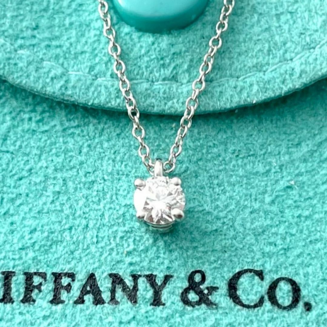 ティファニー 0.3ct ソリティア ダイヤモンド ネックレス OB3fe
