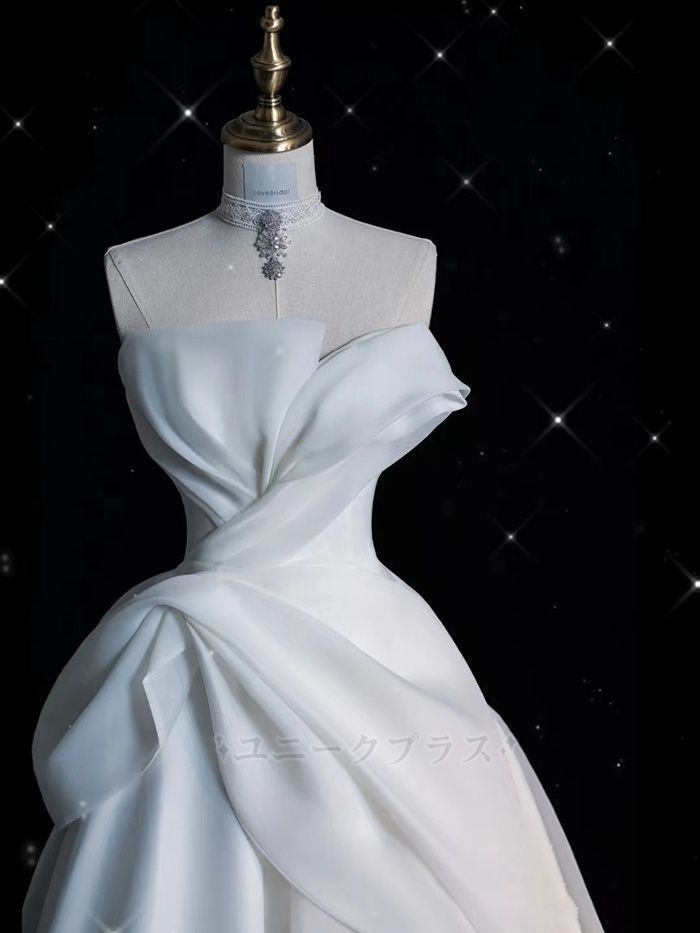 前撮りドレス 二次会ドレスオフショルダー