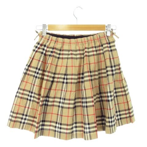 バーバリーロンドン プリーツ チェック ミニスカート BURBERRY（バーバリー） 未使用 スカート レディース プリーツ ミニ