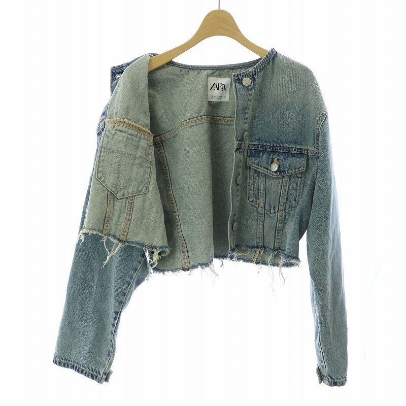 ZARA TRF カラー デニムジャケット ゴールデンブラウン S - メルカリ