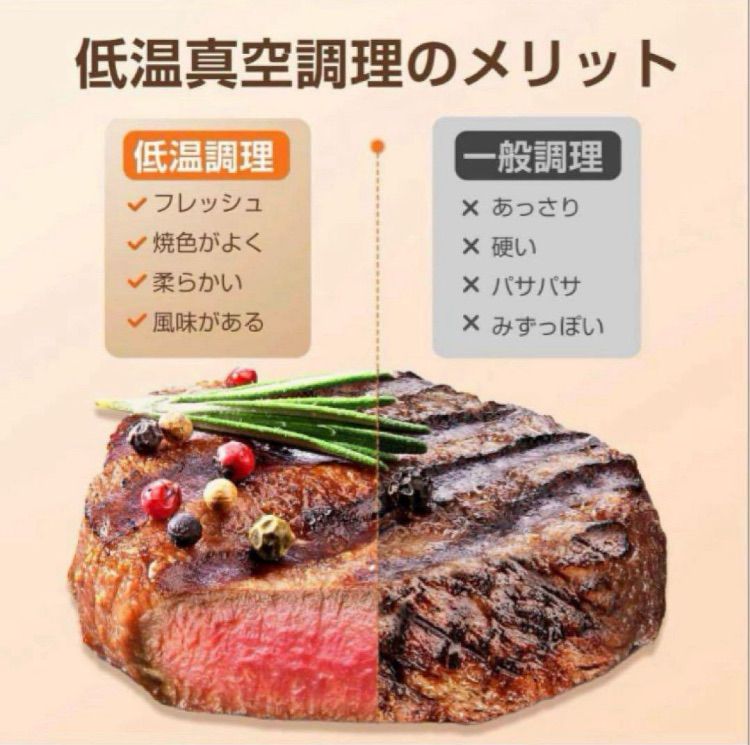 Yorano】低温調理器 1100Wハイパワー 24時間予約機能 IPX7防水 低温