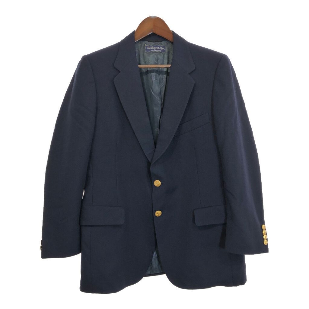 USA製 LANVIN ランバン テーラードジャケット ネイビー(メンズ M相当 