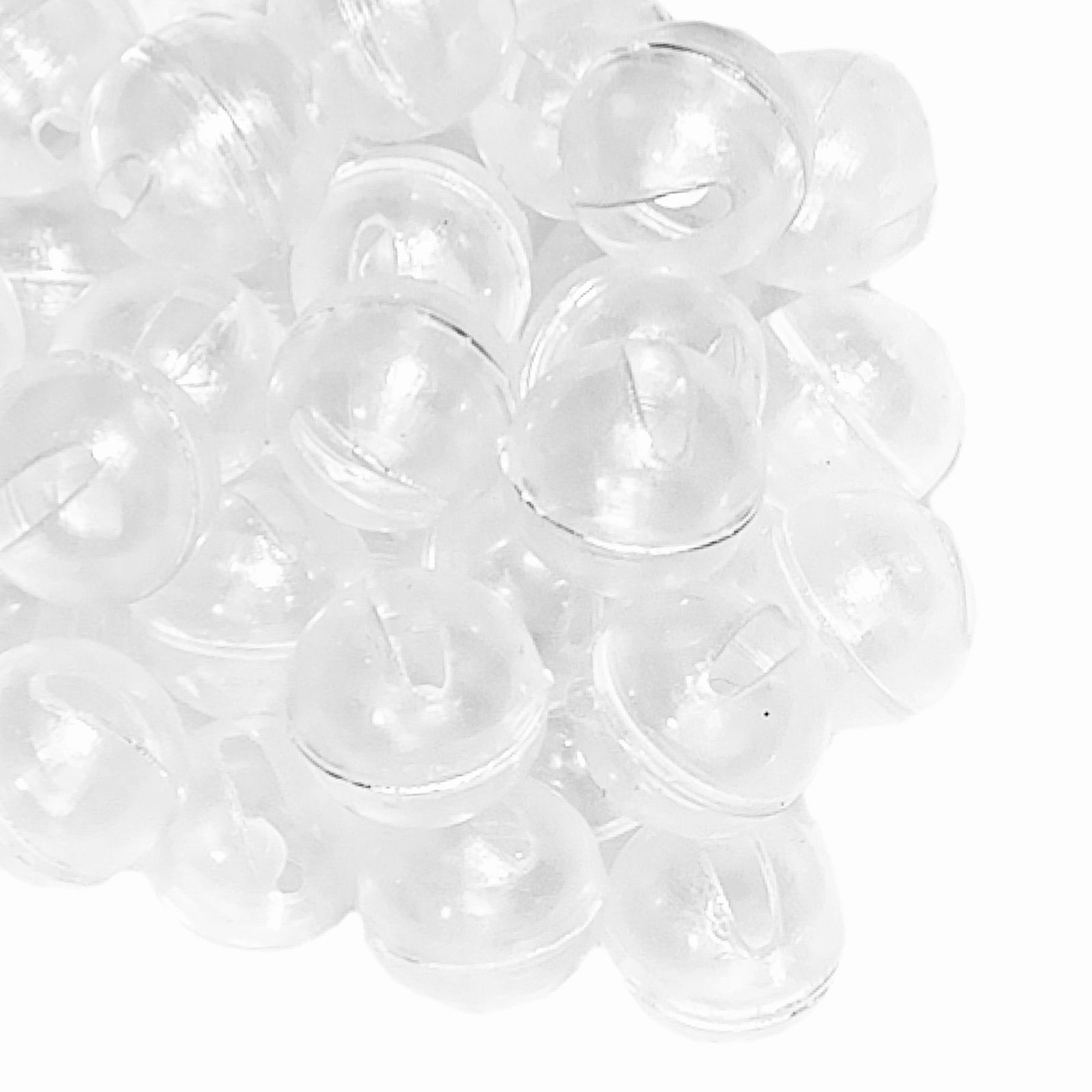 500個 直径約 17mm プラスチック鈴 透明 プラ鈴 小 安全 猫 鳥 インコ おもちゃ