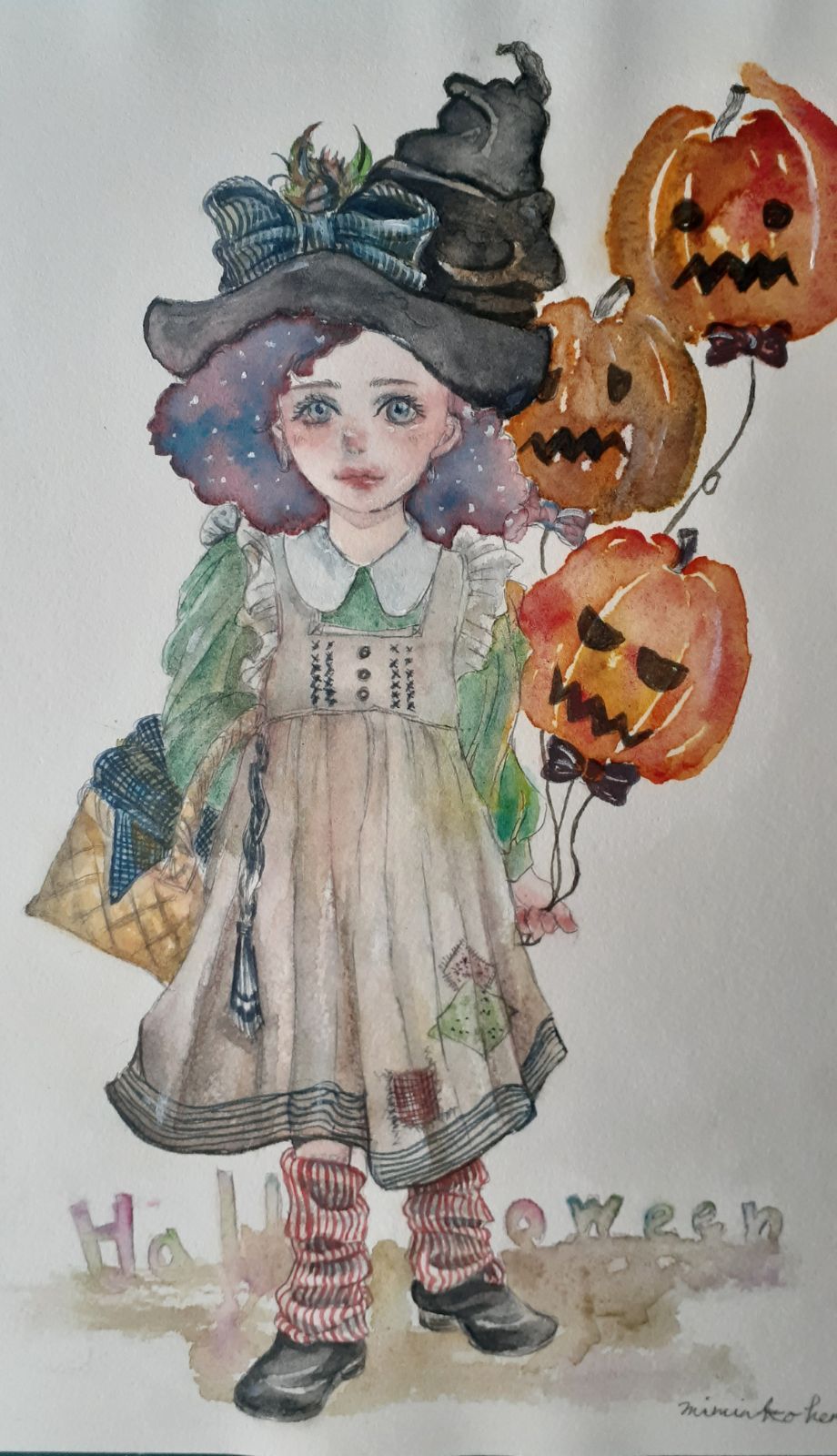 激安取扱店舗 手描きイラスト＊水彩原画『勇者一行Halloween』』 | www