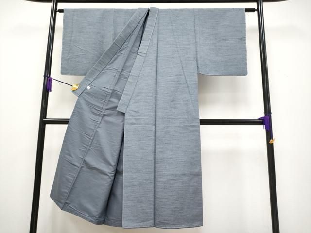 平和屋本店□極上 男性 結城紬 杢 アンサンブル 井上商事謹製 証紙付き  