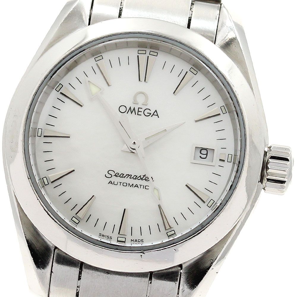 オメガ OMEGA 2573.70 シーマスター アクアテラ デイト 自動巻き レディース_896010