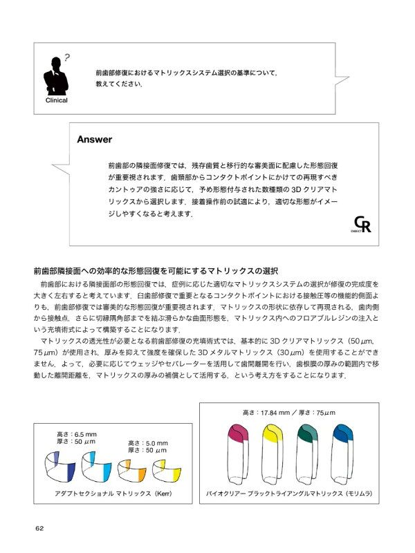 適応範囲の拡大につなげる コンポジットレジン修復Q-A