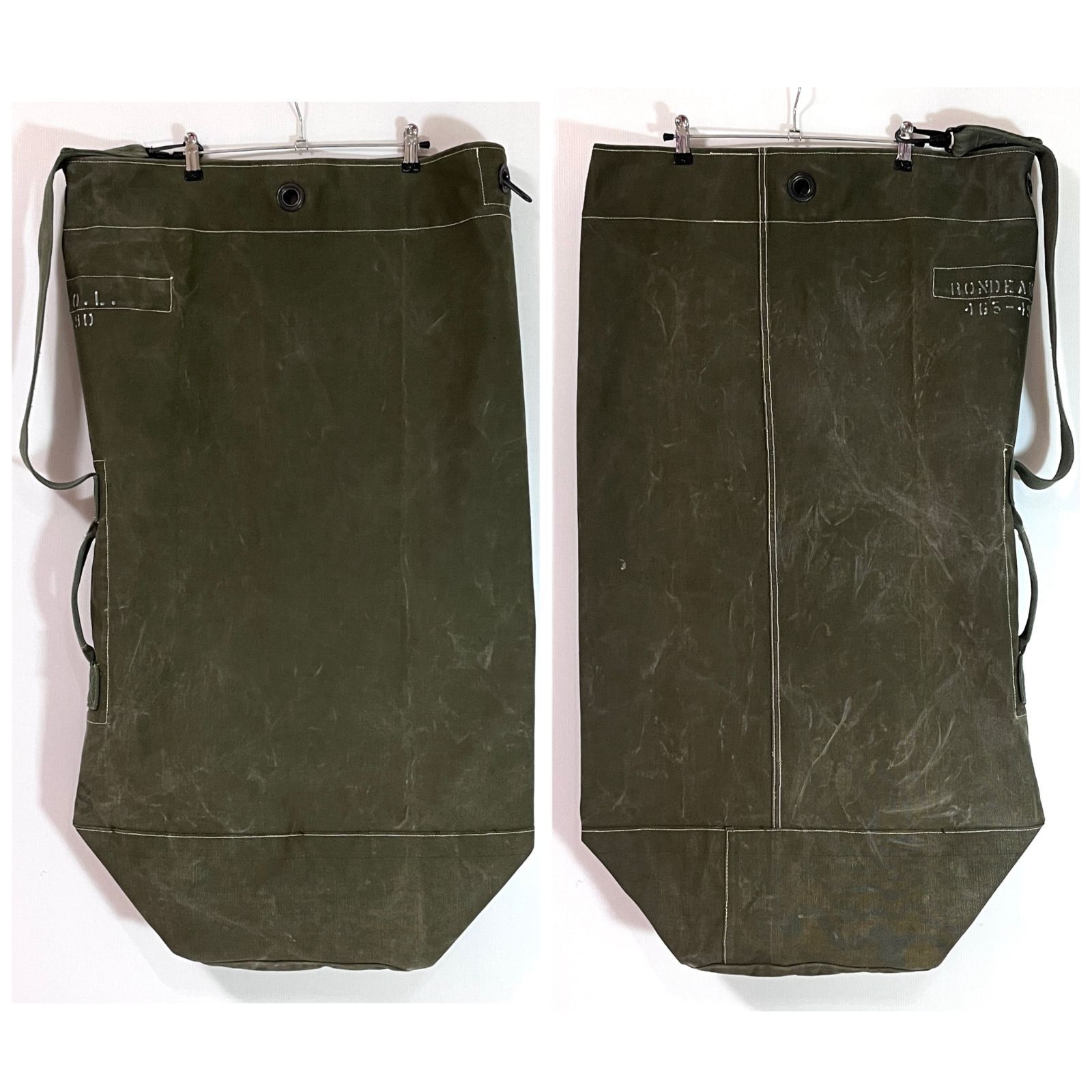 米軍 実物 50年代 貴重品袋 792 50s U.S.ARMY 米軍実物 USステンシル ホワイトステッチ ヴィンテージ