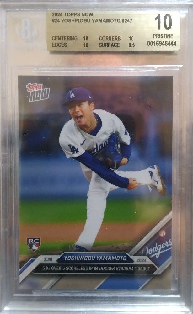 MLB2024山本由伸 Topps FiveStar Golden Graphs BGB1570 開封