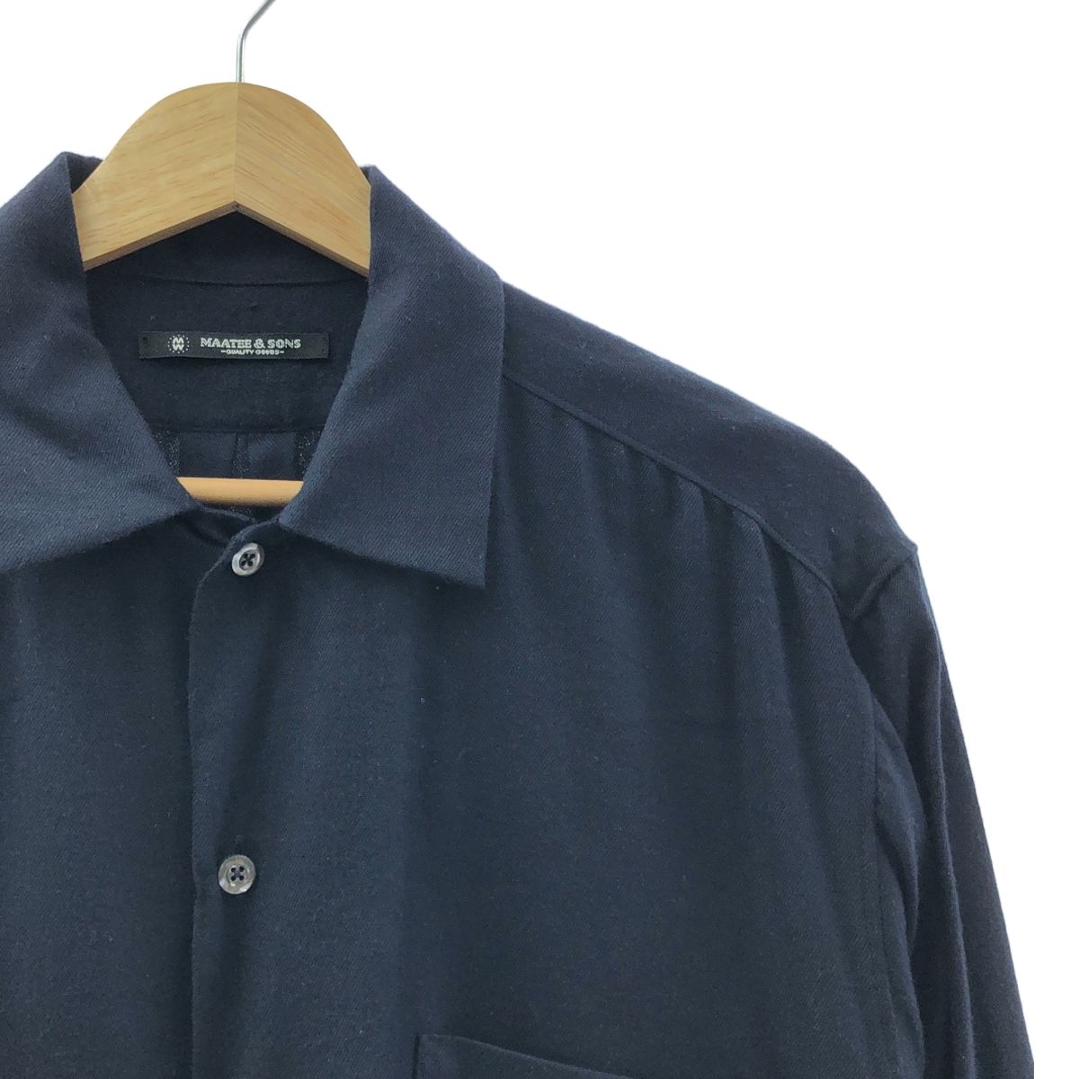 MAATEE&SONS 23AW シルクフランネル オープンカラーシャツ 2 MAATEE&SONS 23AW シルクフランネル オープンカラーシャツ 2