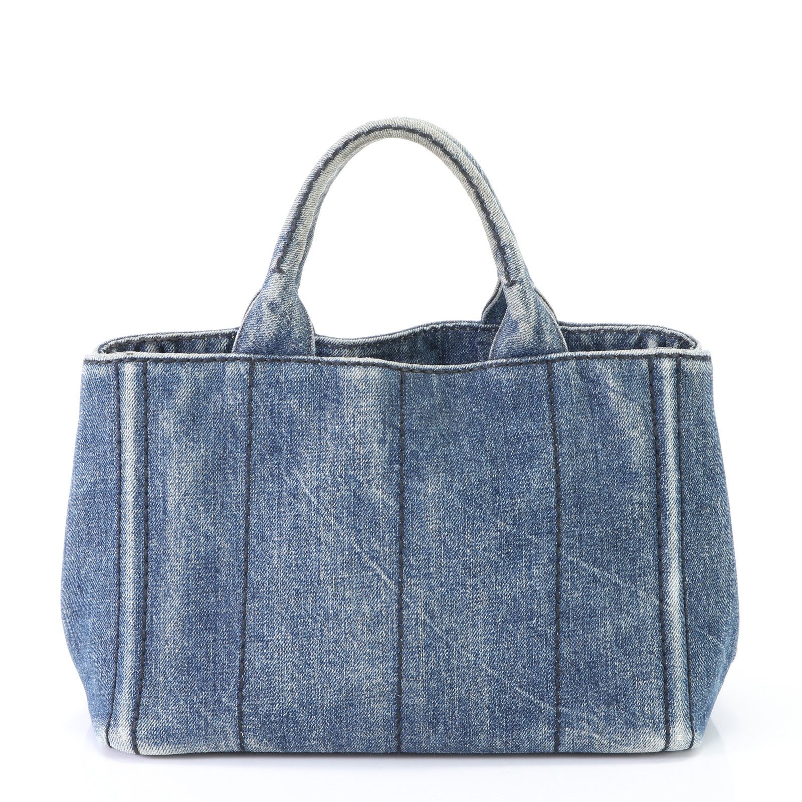 プラダ カナパ デニムバッグ ギャランティーカード付 大サイズ PRADA カナパ デニムトートバッグ ギャランティカード付