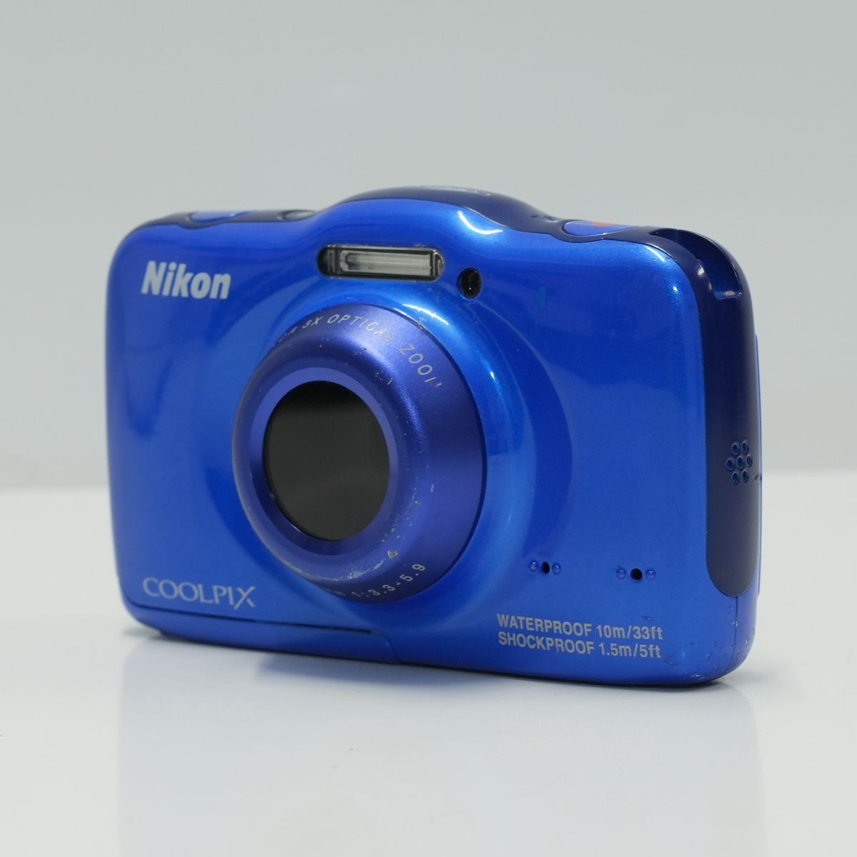 Nikon COOLPIX S32 USED品 防水10m デジタルカメラ 本体+バッテリー 