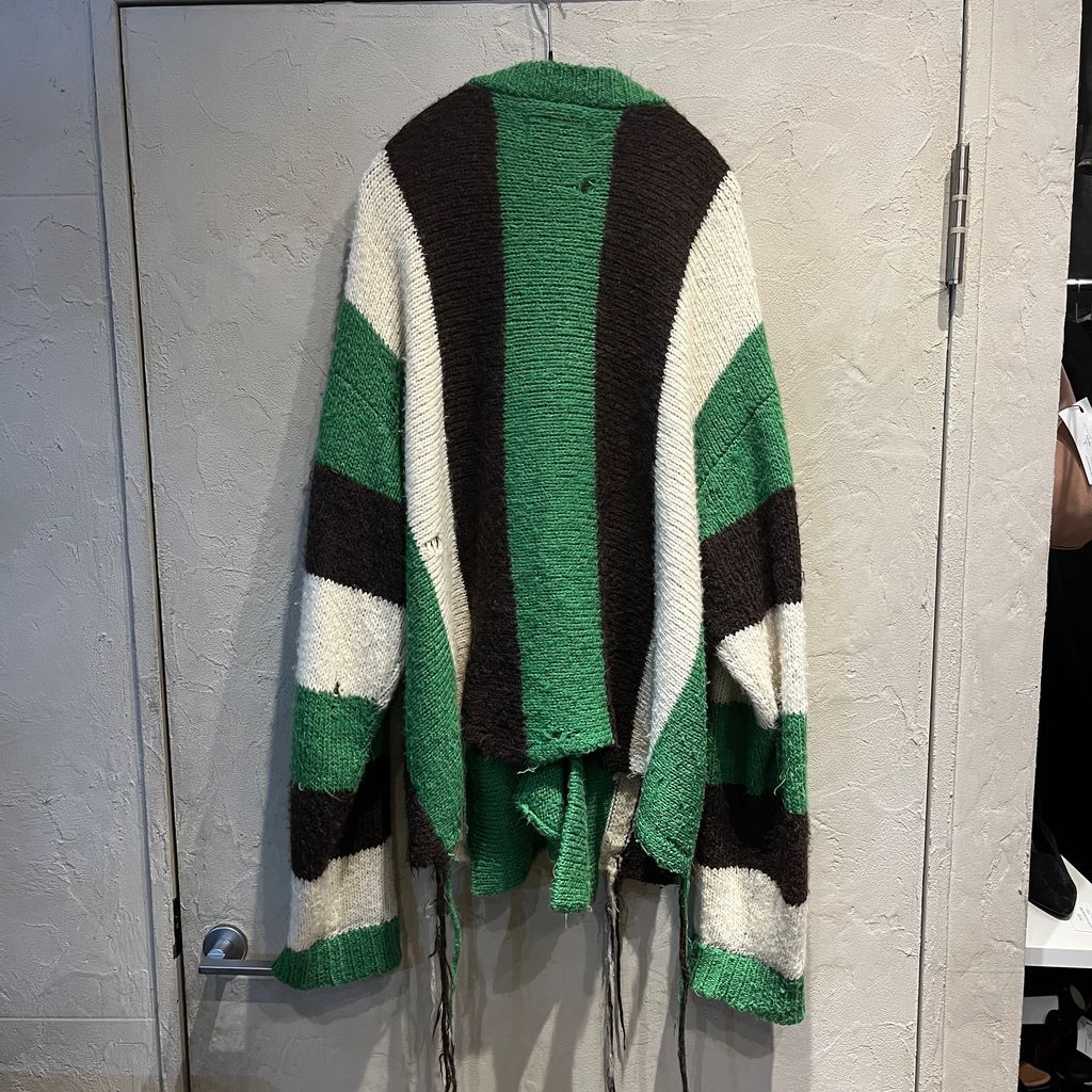 doublet ダブレット 21AW Zip up Stripe Cardigan ジップ