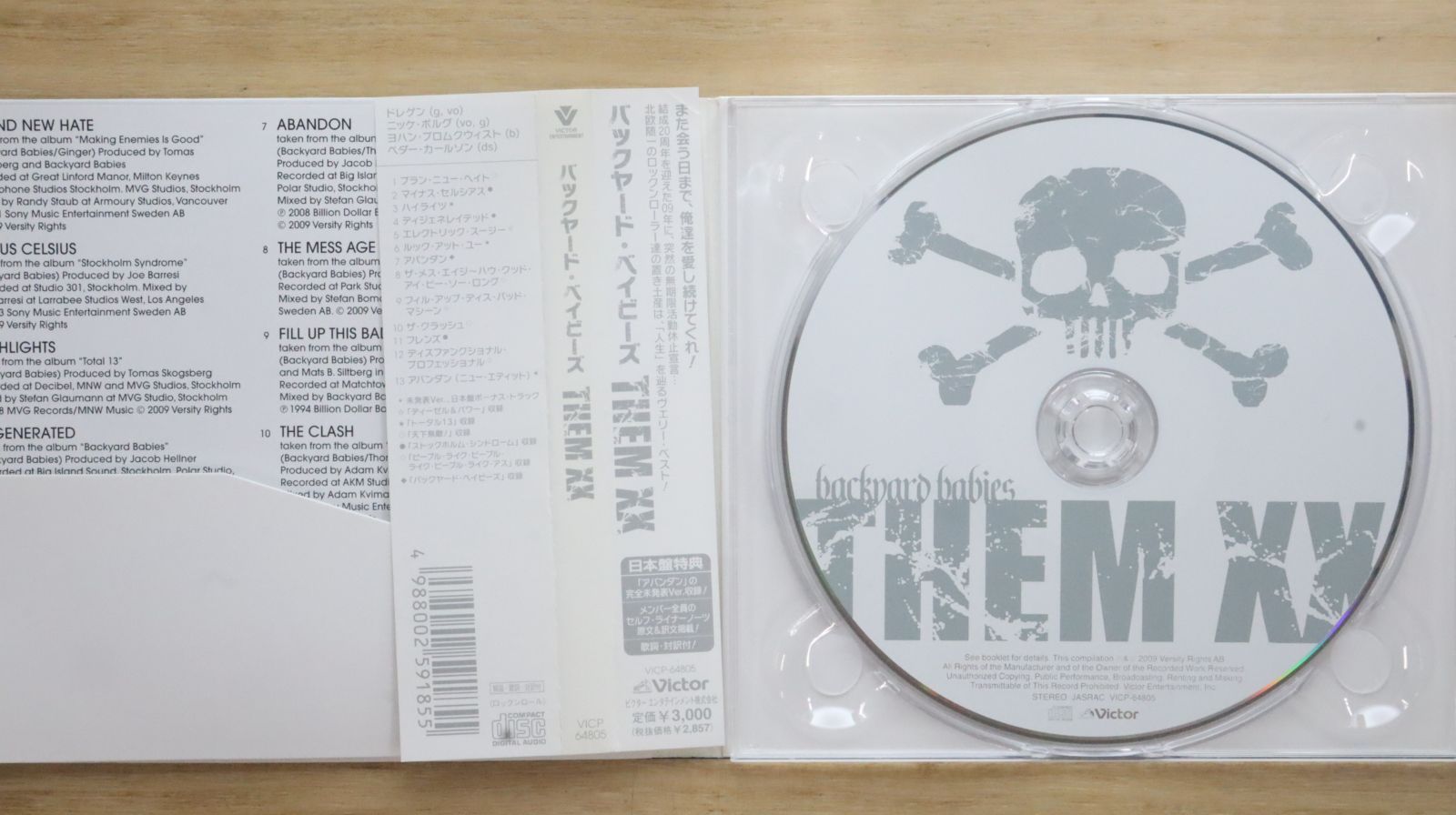 国内盤CD☆バックヤード・ベイビーズ/Backyard Babies□ ゼム