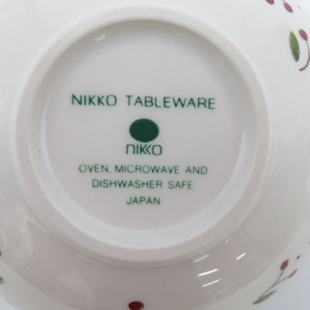 NIKKO ニッコー 食器 ティーカップ ペア さくらんぼ柄 チェリー柄 日本製 現状品 長期保管品