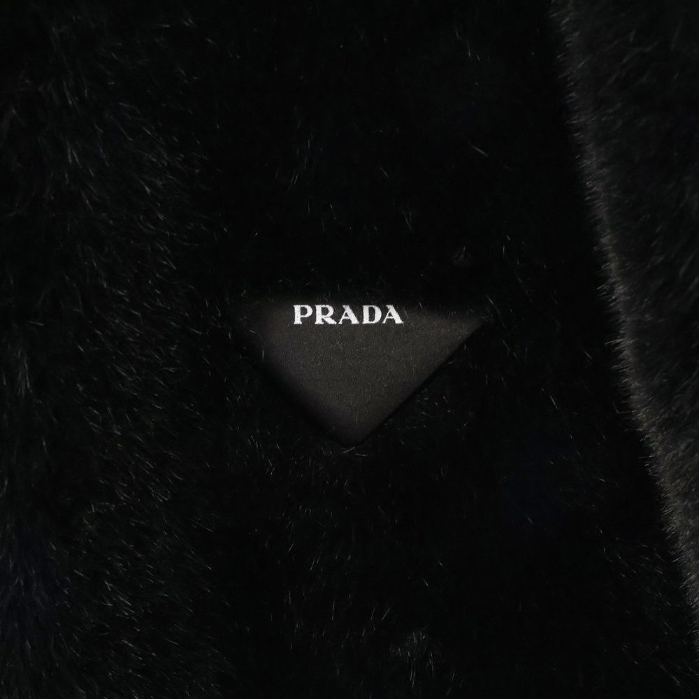 PRADA (プラダ) アスペン コート フェイクファー ロングジャケット  