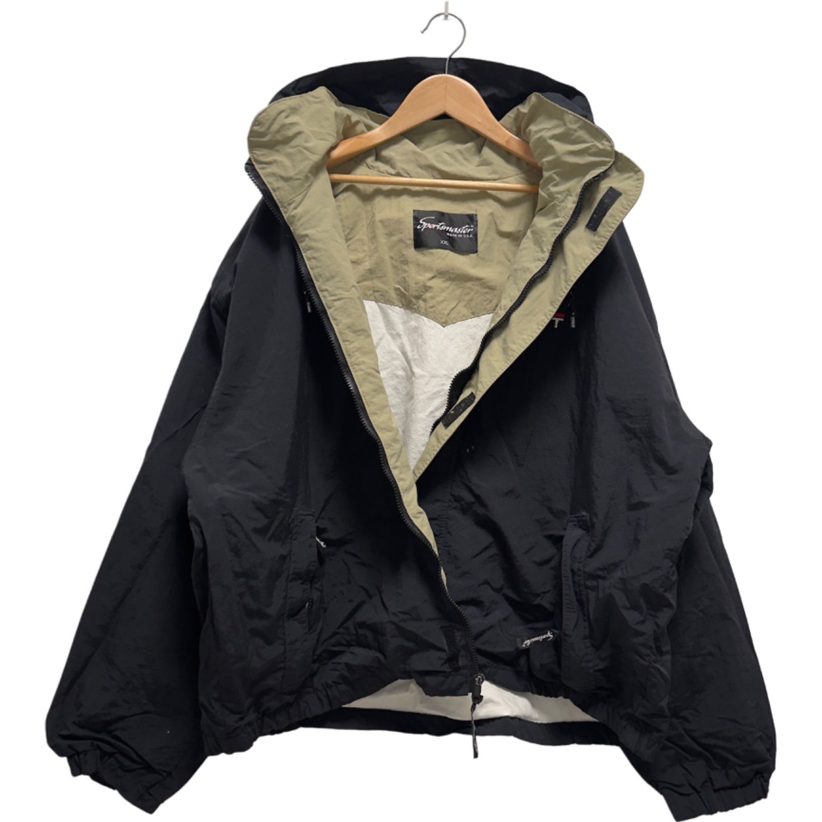ビックシルエット 90s USA製 ナイロンジャケット XXL】 スポーツ 