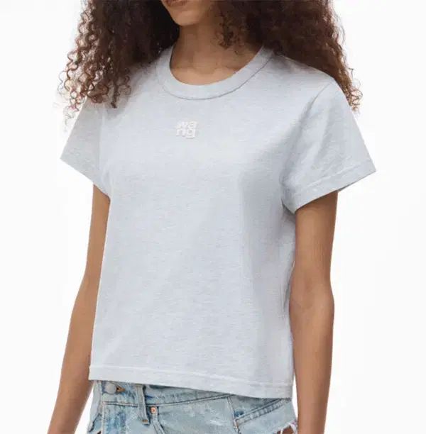 ALEXANDER WANG 25SS WANG センター ロゴ ウォッシュド T シャツ ALEXANDER WANG 25SS WANG センター ロゴ ウォッシュド T シャツ