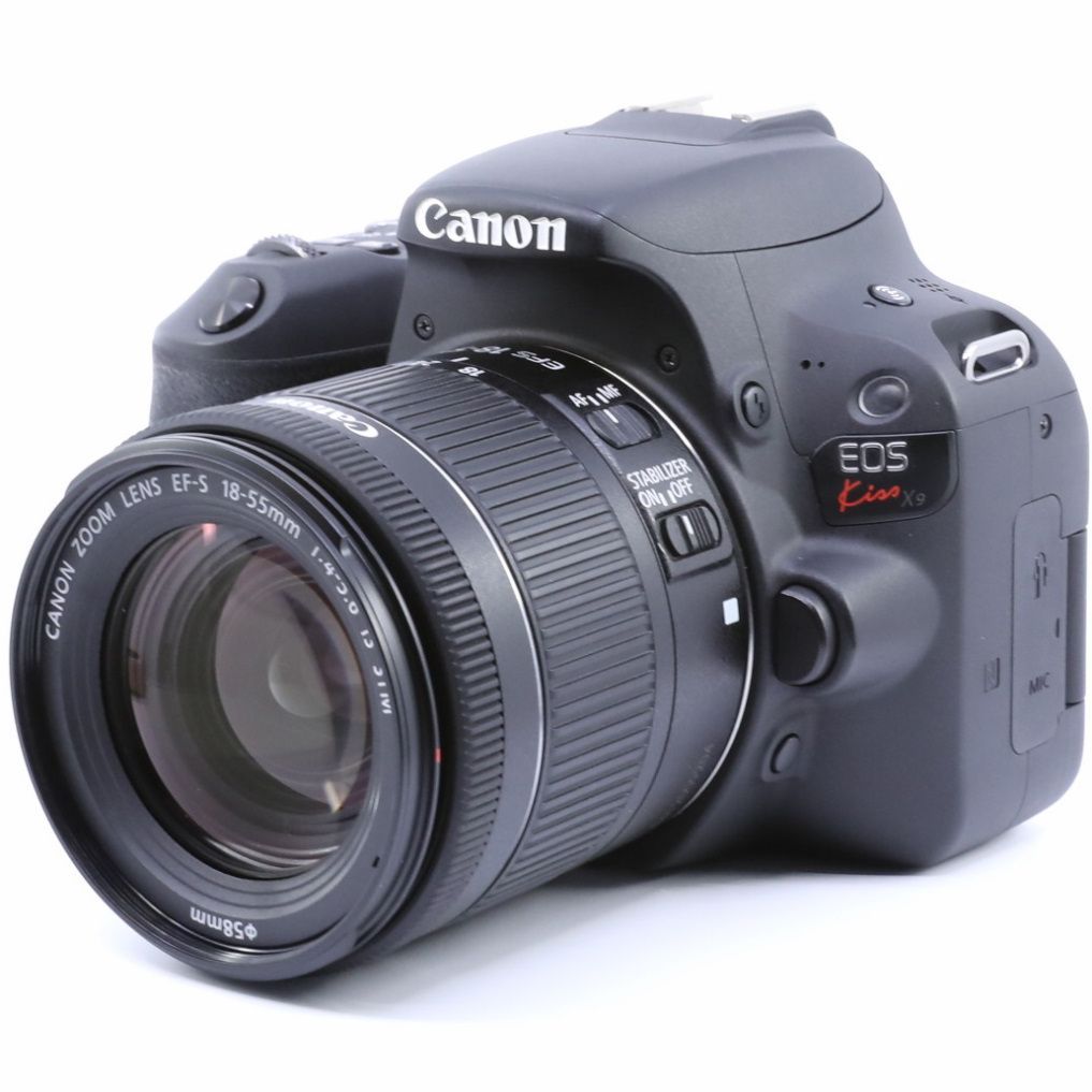 良品＞ Canon デジタル一眼レ フカメラ EOS Kiss X9 ブラック レンズ