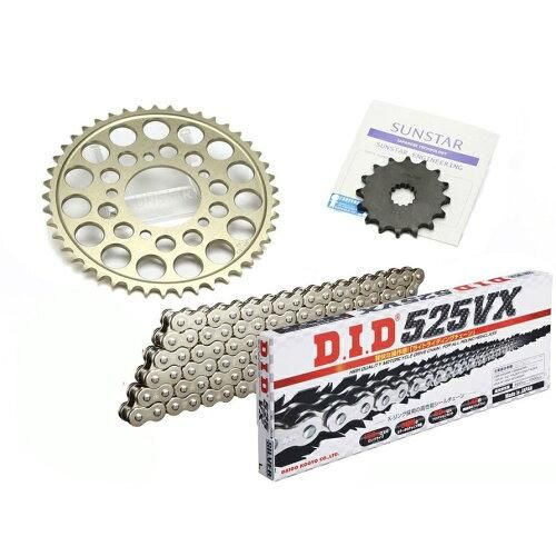4営業日で発送 SUNSTAR サンスター スプロケット＆チェーンキット 品番 KD41902 STEED400 VLX サイズ 525