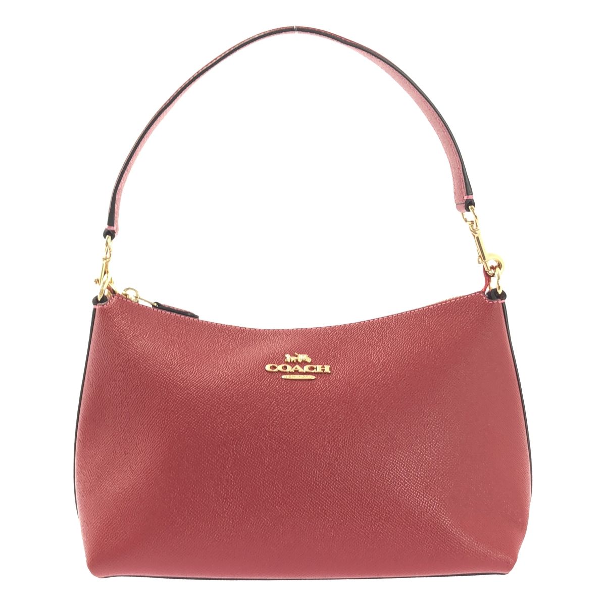 【美品】  COACH / コーチ | 2way ショルダー付き レザー ロゴ ハンドバッグ | レッド | レディース 正規品 コーチ COACH ハンドバッグ 2way ショルダー付き レザー 赤